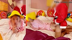 hey, creampie practice with santa on christmas