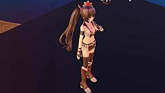 Blabla Enjoys Fun With Her Favorite Fan In Game.