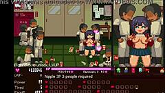 经理在Okeyutei色情游戏场景中操所有人