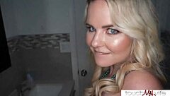 My curvy wife feels intense pleasure riding bbc stranger on st patricks day