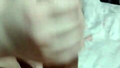 Latina teen gives blowjob and handjob while masturbating.