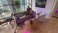 backstage, stepdaughter takes anal from stepdad in secret