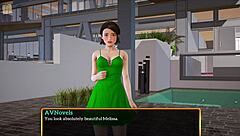 my new family redhead with small tits in erotic game!