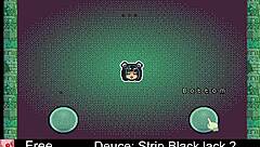 playing deuce strip blackjack game with anime characters