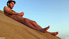 Watch Out! Gay Nudist Beach Blowjob Almost Caught!