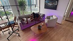 backstage, stepdaughter takes anal from stepdad in secret