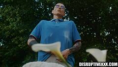 She Talks To Bf While Neighbor Fucks Her And Cums In Mouth