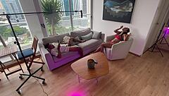 backstage, stepdaughter takes anal from stepdad in secret