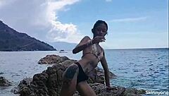 public sex on mountain with huge cock