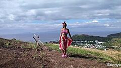 public sex on mountain with huge cock