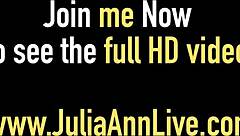 Julia Ann rides that pole hard!