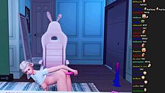 Oh No, Stupid Streamer Forgets to Turn Off Stream During Hard Anal Sex with Toys!