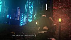 Curvy Brunette Babe Receives Boobs Sucked and Pussy Eaten with Anal Fingering on Rooftop