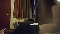 Black shemale with big cock fucks latino guy hard