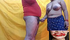 Indian Desi Teen Couple in Hard Homemade Sex with Chubby Partner