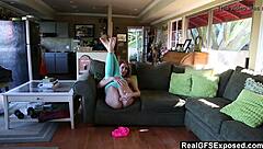 Savannah from Realgfsexposed Fingers Herself to Multiple Orgasms