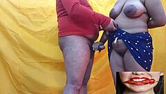 Indian Desi Teen Couple in Hard Homemade Sex with Chubby Partner