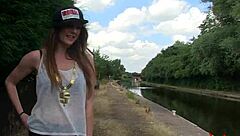 Busty Natural Milf Samantha Bentley Does Yoga In Public