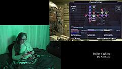 Naked Brunette BBW Plays Deadspace Part 8 with Big Natural Tits