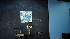 Behind-the-scenes fetish model promotion