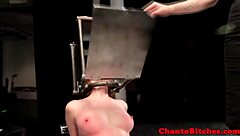 BDSM Mistress Punishes Bound Sub!