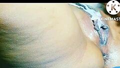 Wife riding creampie close up