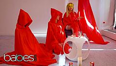 Babes Cristal Caitlin and Sybil Unleash Lesbian Heat