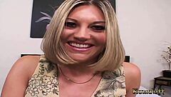 Blonde Babe With Small Tits And Tattoo Loves Foot Fetish Cumshots