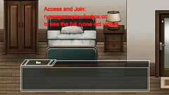 Cute Lady's Erotic Fantasy in Hentai Game