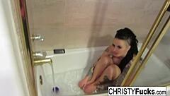 sexy makeup room bath bts with christy mack