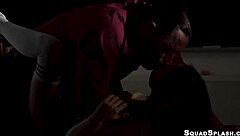 Lulu Chu jerks and sucks big cocks in threesome doggystyle