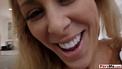 Watch the stepson bend his stepmom over for doggystyle pounding, blowjob, and ass play on her milf body.