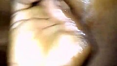 Asian teen uses toys for squirting sex with interracial partner and kissing.