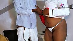 Big cock teacher passionately pussyfucks hot 19yo student, leading to creampie in classroom