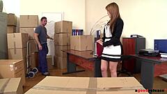 Hardcore Office Fuck with Delivery Guy Makes Hanna Montada Cum