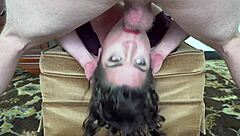 Fucking Brunette Milf in Lingerie with Anal Creampie and Facial Swallow