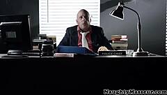 In Massage, Slut Kagney Linn Karter Deepthroats While Gagging In Heels