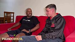 Padrasto Gives Twink Blowjob! Big Cock Action!