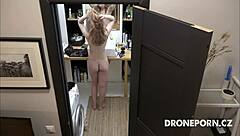 Full Video of Czech Ginger Alexandra on Hidden Bathroom Cam