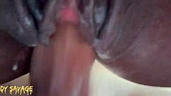 look at this big tits ebony milf getting a huge cumshot after rough doggystyle and dirty talk