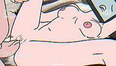 tv woman blows cameraman in animation