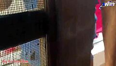 step brother caught spying on sister