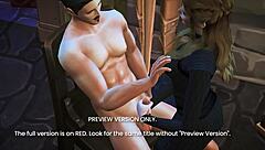 Lady reveals her secret in 3d hentai