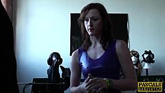 Hot Brunette Deepthroats Cocks at Gloryhole!