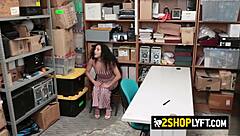 That latina babe got caught shoplifting and got rough sex 😏