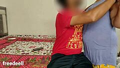 Mother-in-law shows big tits in homemade video