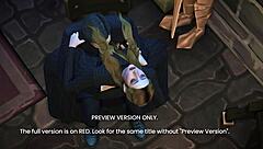 Lady reveals her secret in 3d hentai