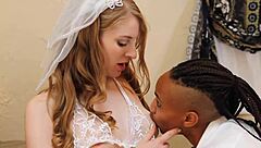 Skinny Petite Bride Has Rough Lesbian Sex On Wedding Night