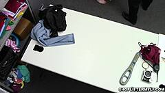 Hey, lisey sweet, that milf thief, got caught stealing jewels at the shop again, but she escapes by fucking the cop hard! 😏💦