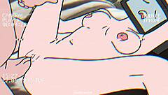 tv woman blows cameraman in animation